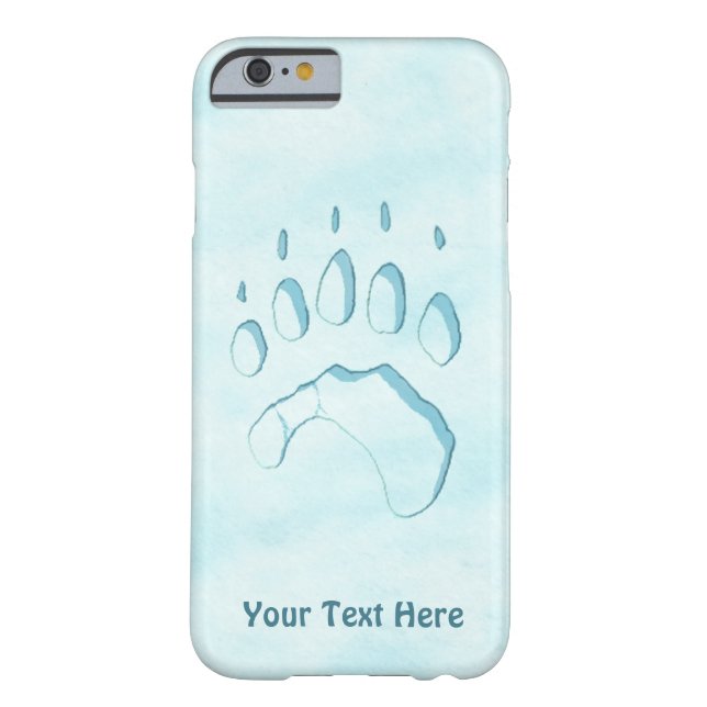 Polar Bear Paw Print Case-Mate iPhone Case (Back)