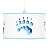 Polar Bear Paw Print Ceiling Lamp (Front)