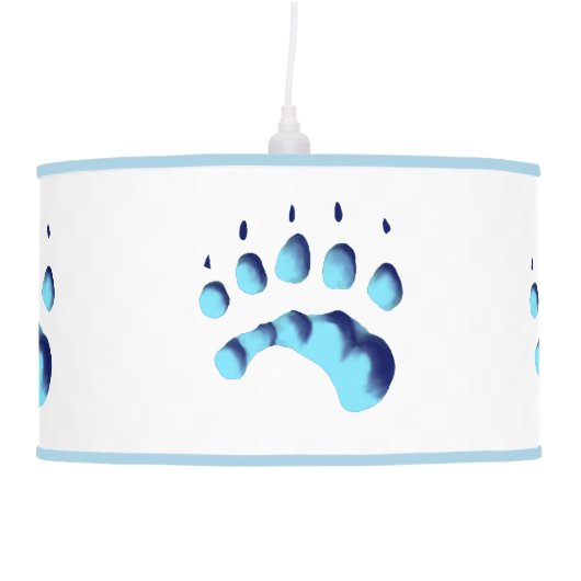 Polar Bear Paw Print Ceiling Lamp (Right)