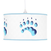 Polar Bear Paw Print Ceiling Lamp (Back)