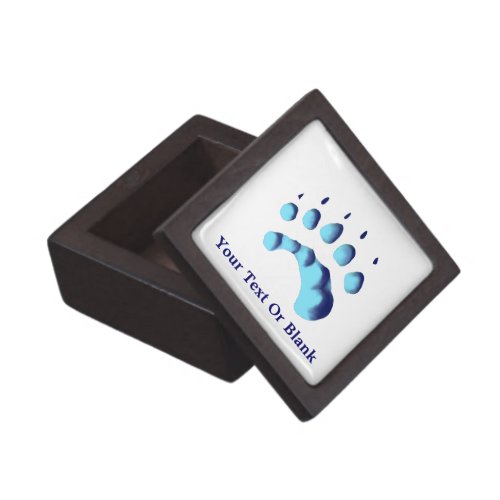 Polar Bear Paw Print Gift Box