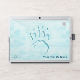 Polar Bear Paw Print HP Laptop Skin