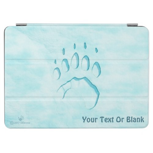 Polar Bear Paw Print iPad Air Cover