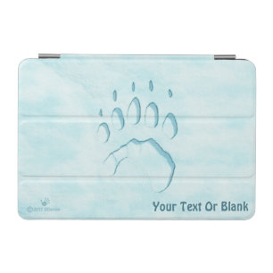 Polar Bear Paw Print iPad Mini Cover