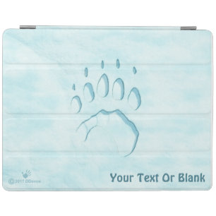 Polar Bear Paw Print iPad Smart Cover