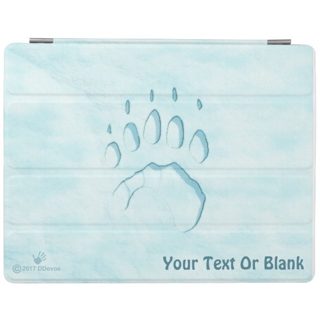 Polar Bear Paw Print iPad Smart Cover (Horizontal)
