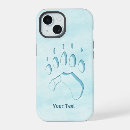 Polar Bear Paw Print OtterBox iPhone Case