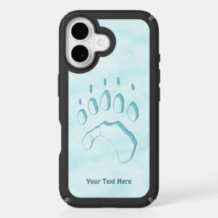 Polar Bear Paw Print OtterBox iPhone Case