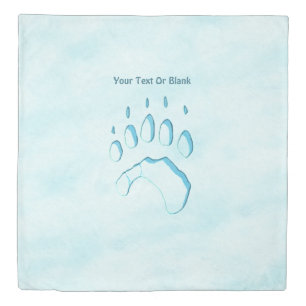 Polar Bear Paw Print OtterBox iPhone Case Duvet Cover