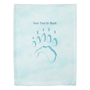 Polar Bear Paw Print OtterBox iPhone Case Duvet Cover