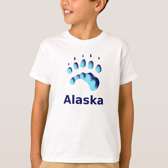 Polar Bear Paw Print T-Shirt (Front)
