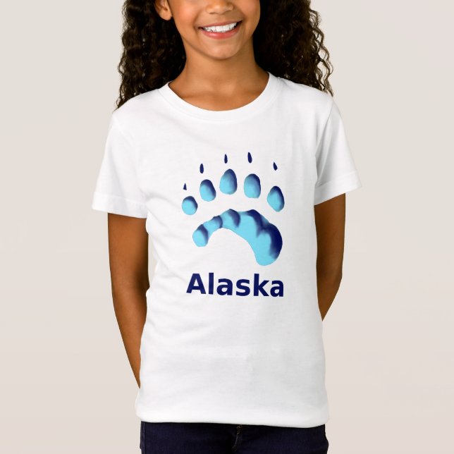 Polar Bear Paw Print T-Shirt (Front)