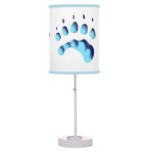 Polar Bear Paw Print Table Lamp (Front)