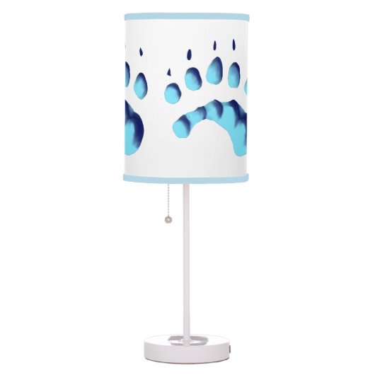 Polar Bear Paw Print Table Lamp (Right)