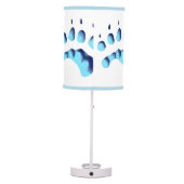 Polar Bear Paw Print Table Lamp (Back)