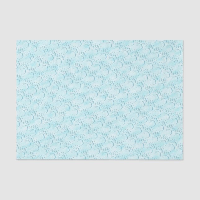 Polar Bear Paw Print Tissue Paper (Front)