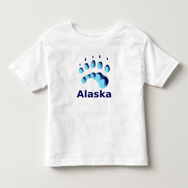Polar Bear Paw Print Toddler T-shirt (Front)