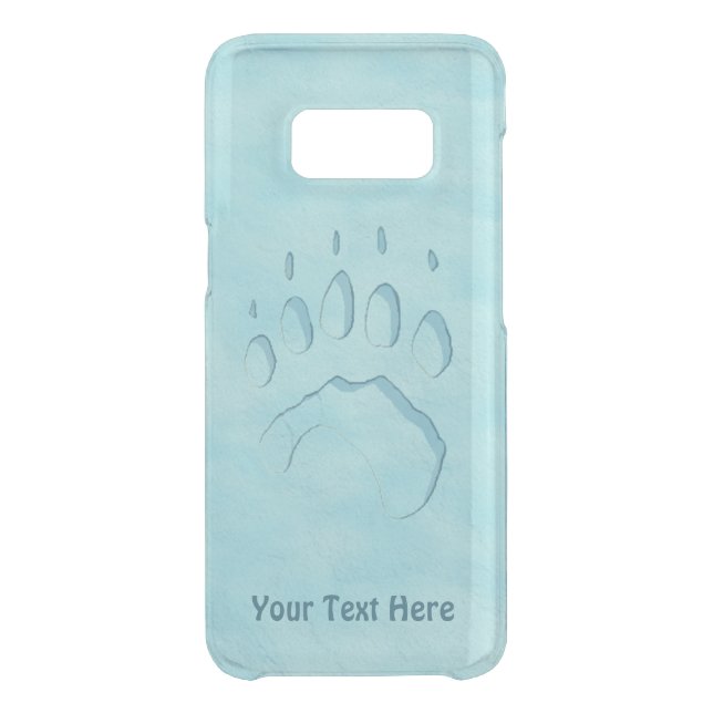 Polar Bear Paw Print Uncommon Samsung Galaxy Case (Back)