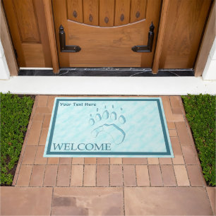 Polar Bear Paw Print - Welcome Doormat
