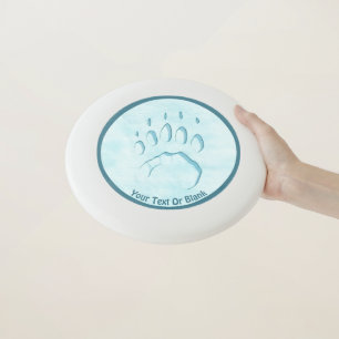Polar Bear Paw Print Wham-O Frisbee