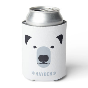 Polar Bear | Personalized Name Keychain Can Cooler