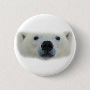Polar Bear Pinback Button