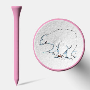 Polar Bear pink golf tee top