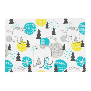 Polar bear placemat