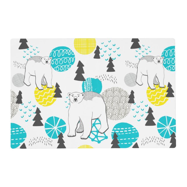 Polar bear placemat (Front)