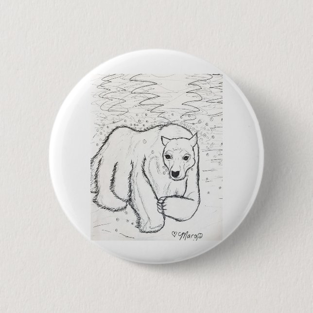 Polar Bear Plunge Button (Front)
