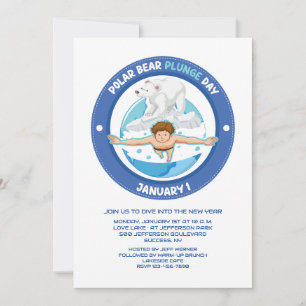 Polar Bear Plunge Day Invitation