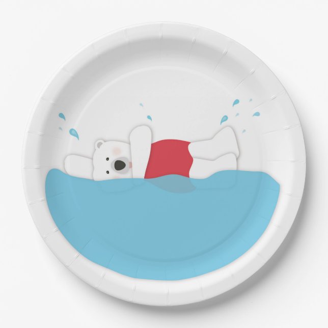 Polar Bear Plunge Paper Plates (Front)