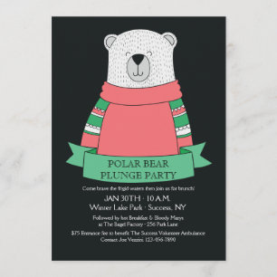 Polar Bear Plunge Party Invitation