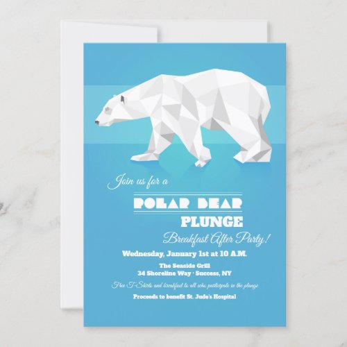 Polar Bear Plunge Party Invitation