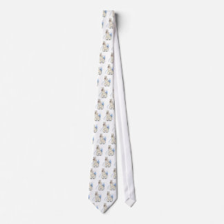 polar bear poking out of snow neck tie