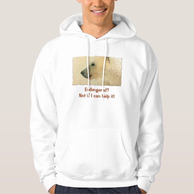 Polar Bear Portrait Collection Hoodie (Front)