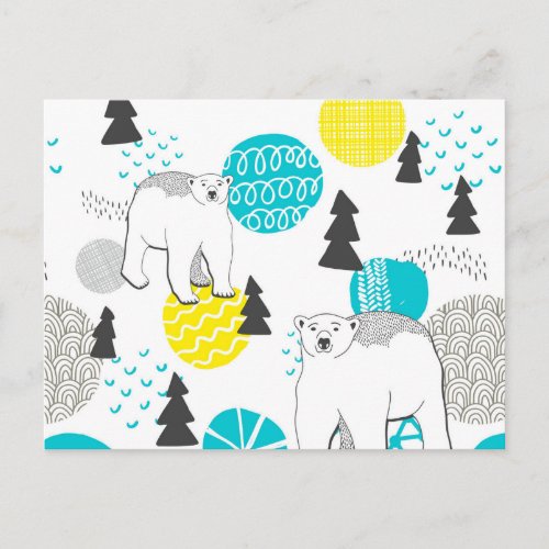 Polar bear postcard