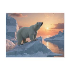 Polar Bear Postcard