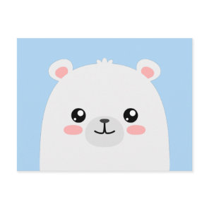 Polar bear postcard