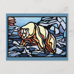 Polar Bear Postcard Native Bear Art Postcards