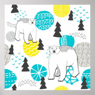 Polar bear poster