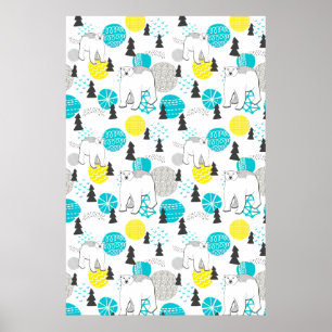 Polar bear poster