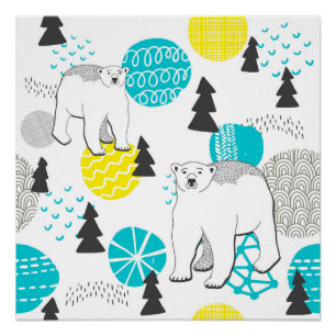 Polar bear poster