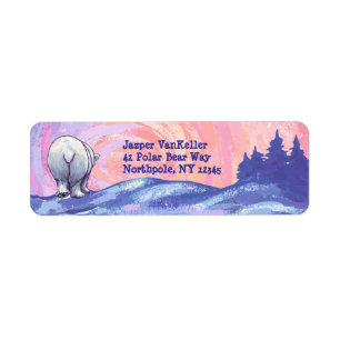Polar Bear Return Address Labels