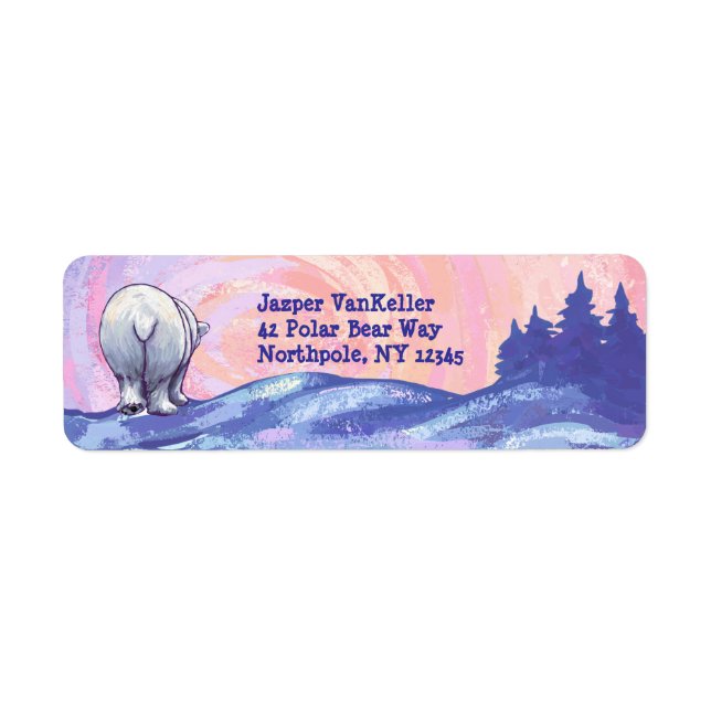 Polar Bear Return Address Labels (Front)