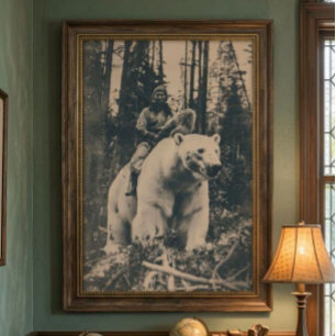 Polar Bear Rider 24x36 Gallery Wrap