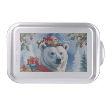 Polar Bear Santa Christmas Design