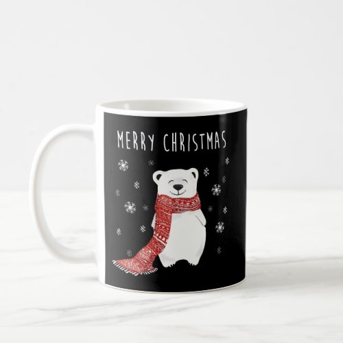 Polar Bear Scarf Merry Coffee Mug