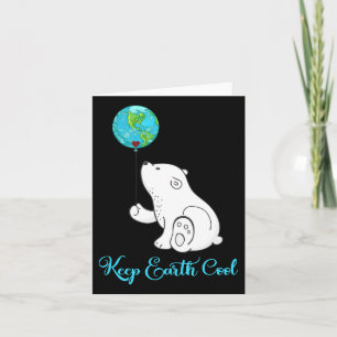 Polar Bear Shirt Earth Day Gift Everyday Hour Card
