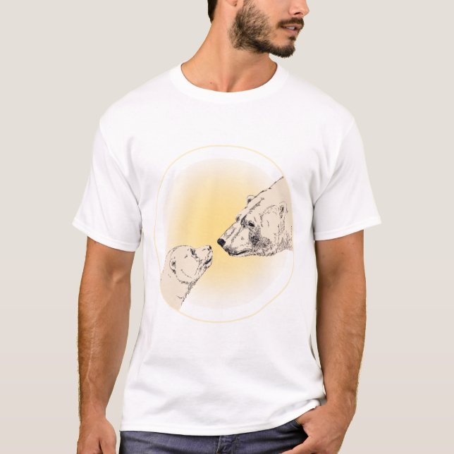 Polar Bear Shirt Kid's Baby Bear Organic Shirt (Front)